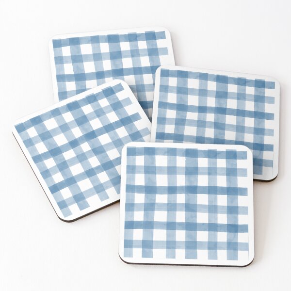 Item preview, Indigo Blue Watercolor Gingham Plaid Check Seamless Pattern designed and sold by owliedesign.