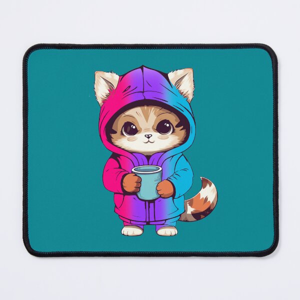 Item preview, Cute Androgynous Pride Flag Cat, Subtle androgynous Kawaii Cat Design designed and sold by Travelslightly.