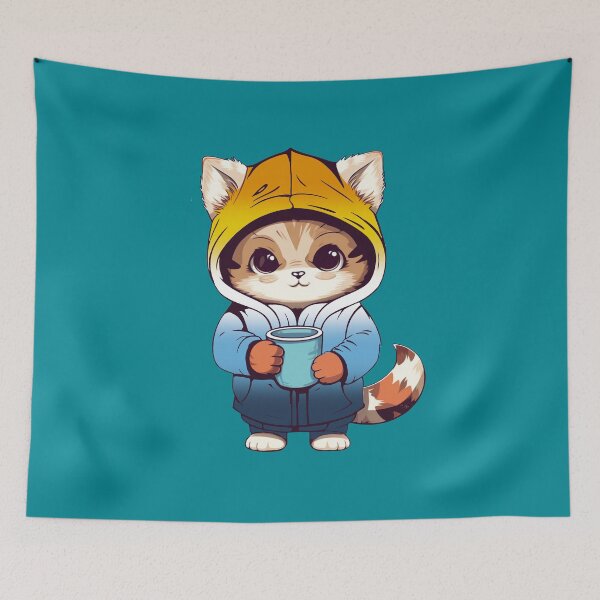 Item preview, Cute AroAce Pride Flag Cat, Subtle AroAce Kawaii Cat Design designed and sold by Travelslightly.