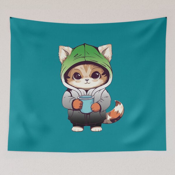 Item preview, Cute Aromantic Pride Flag Cat, Subtle Aromantic Kawaii Cat Design designed and sold by Travelslightly.