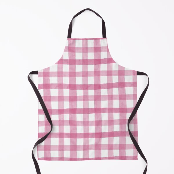 Item preview, Fuchsia Pink Watercolor Gingham Plaid Check Seamless Pattern designed and sold by owliedesign.