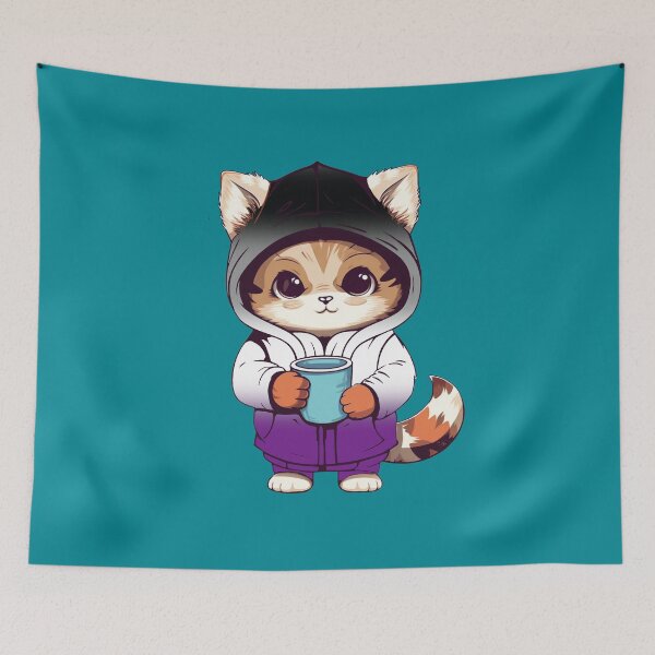 Item preview, Cute Asexual Pride Flag Cat, Subtle Asexual Kawaii Cat Design designed and sold by Travelslightly.
