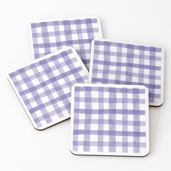 Item preview, Iris Purple Watercolor Gingham Plaid Check Seamless Pattern designed and sold by owliedesign.