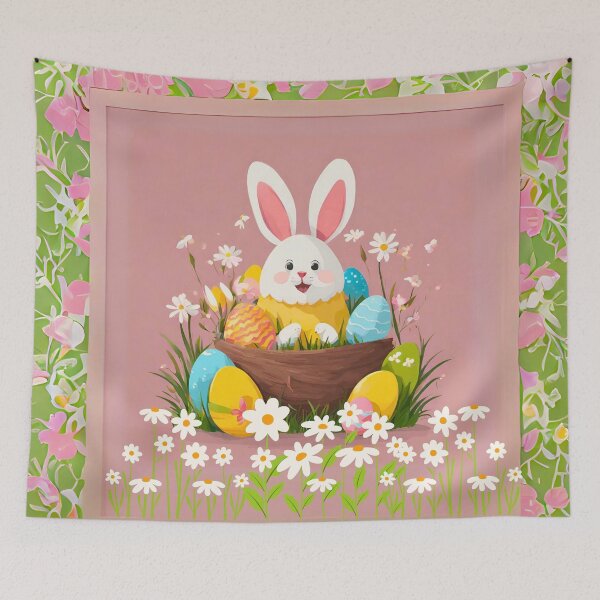 Item preview, Copy of Easter Eggs in A Nest- happy Easter designed and sold by Modern-Tropical.