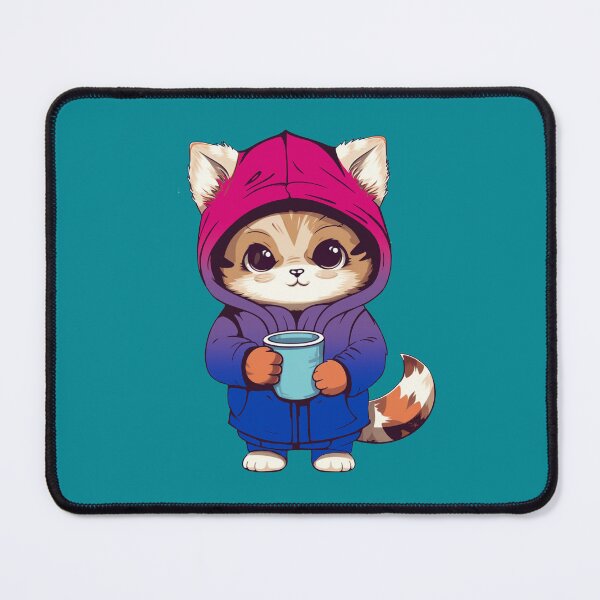 Item preview, Cute Bisexual Pride Flag Cat, Subtle Bisexual Kawaii Cat Design designed and sold by Travelslightly.