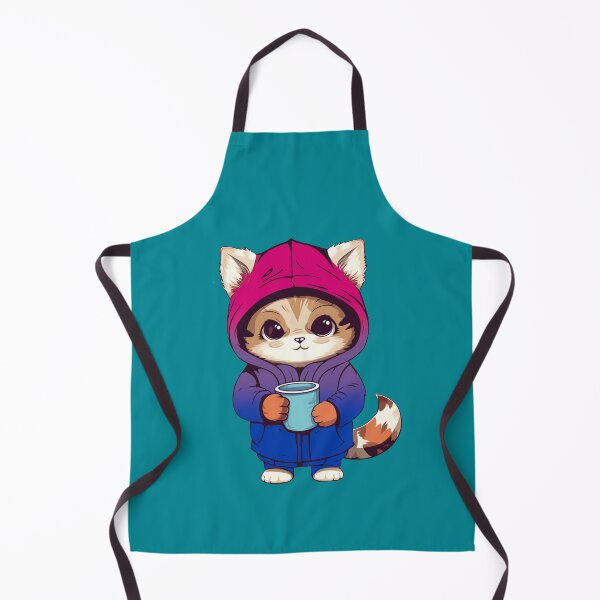 Item preview, Lindo gato con bandera del orgullo bisexual, sutil diseño de gato bisexual kawaii designed and sold by Travelslightly.