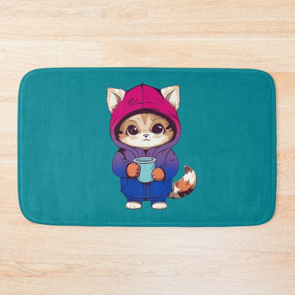 Item preview, Cute Bisexual Pride Flag Cat, Subtle Bisexual Kawaii Cat Design designed and sold by Travelslightly.