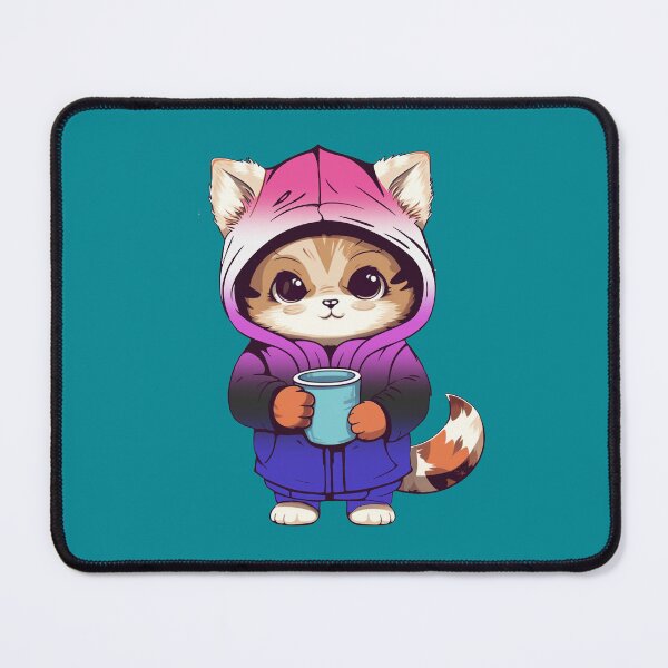 Item preview, Cute Genderfluid Pride Flag Cat, Subtle Genderfluid Kawaii Cat Design designed and sold by Travelslightly.