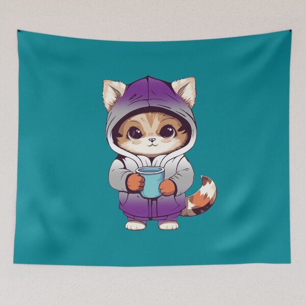 Item preview, Cute Graysexual Pride Flag Cat, Subtle Greysexual Kawaii Cat Design designed and sold by Travelslightly.