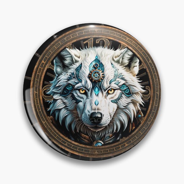 Artikelvorschau, Atemberaubender weißer Steampunk-Wolf entworfen und verkauft von nicky2342.