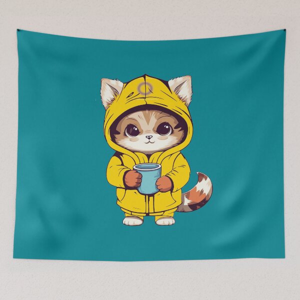 Item preview, Cute Intersex Pride Flag Cat, Subtle Intersex Kawaii Cat Design designed and sold by Travelslightly.