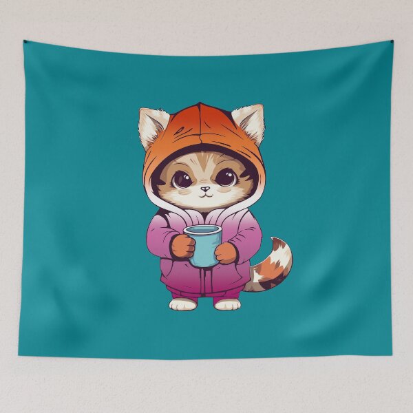 Item preview, Cute Lesbian Pride Flag Cat, Subtle Lesbian Kawaii Cat Design designed and sold by Travelslightly.
