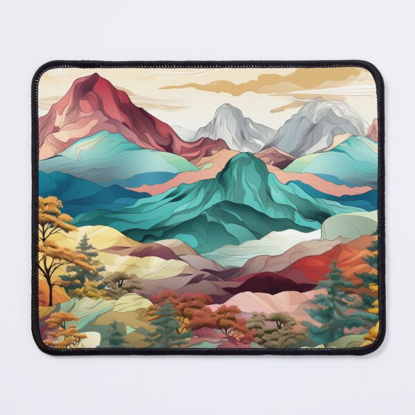 Item preview, Seamless Mountains Design Pattern designed and sold by NicolasGlowArt.