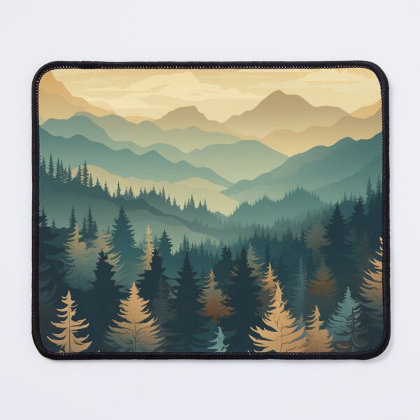 Item preview, Forest And Mountains Pattern designed and sold by NicolasGlowArt.
