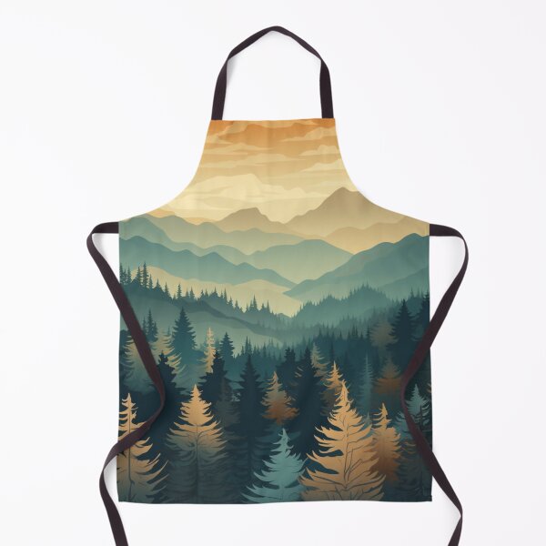 Item preview, Forest And Mountains Pattern designed and sold by NicolasGlowArt.