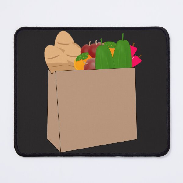 Item preview, Grocery Bag and Fresh Food. Drawing art. designed and sold by MigWhimsy.