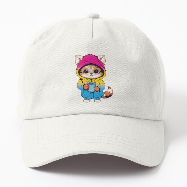 Aperçu de l'œuvre Chat mignon de drapeau de fierté pansexuelle, conception subtile de chat pansexuel Kawaii créée et vendue par Travelslightly.