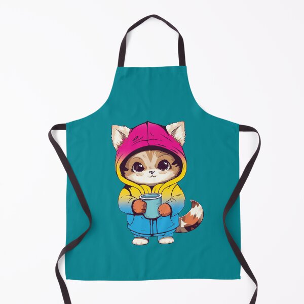 Item preview, Cute Pansexual Pride Flag Cat, Subtle Pansexual Kawaii Cat Design designed and sold by Travelslightly.
