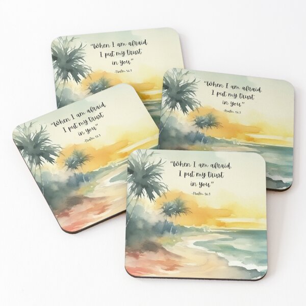 Item preview, "When I am afraid, I put my trust in you." Psalm 56:3 JW 2024 Year Text designed and sold by Kishaprints.