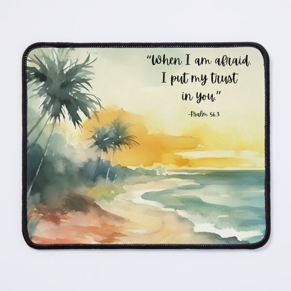 Item preview, "When I am afraid, I put my trust in you." Psalm 56:3 JW 2024 Year Text designed and sold by Kishaprints.