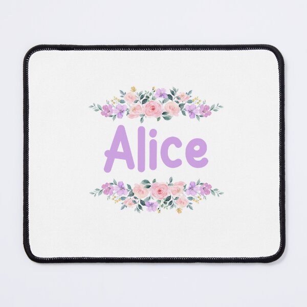 Item preview, Purple Flower Alice Name Label designed and sold by NormadWorld.