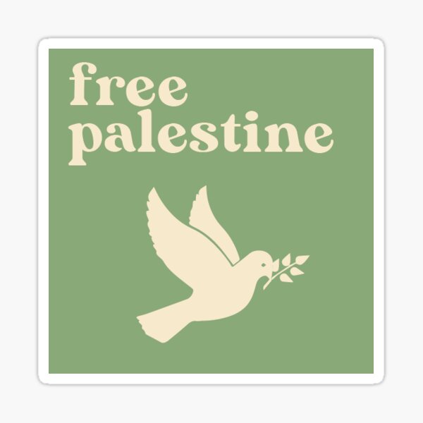Item preview, Free Palestine (bird) designed and sold by Mira Studios.