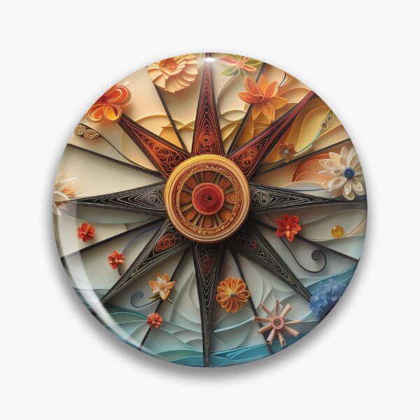 Item preview, Cyclic Momentum: Wheel of Fortune's Quilled Destiny designed and sold by palmyst.
