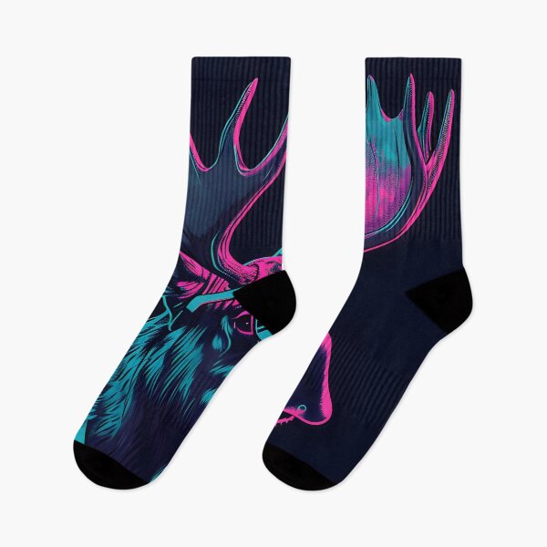 Item preview, Neon Vector Moose designed and sold by FrostyForge.