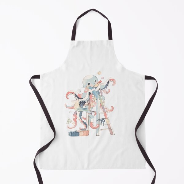 Item preview, Octopus doing house chores designed and sold by msliewdesign.
