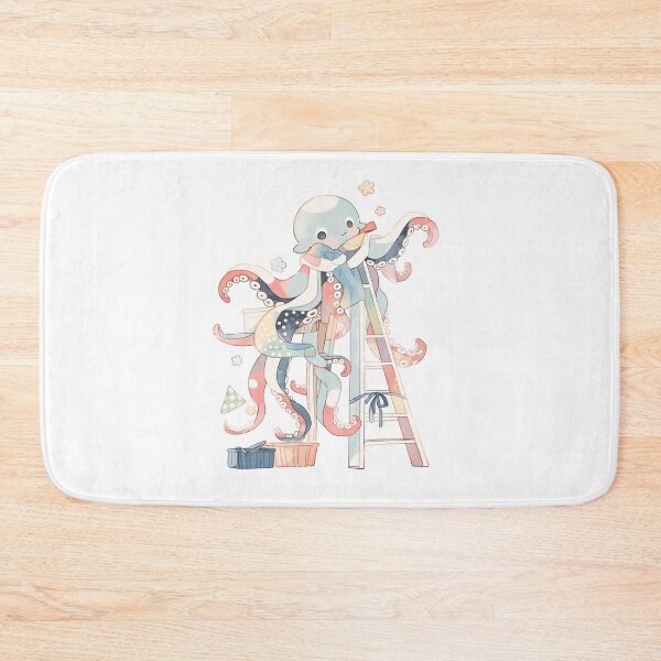 Item preview, Octopus doing house chores designed and sold by msliewdesign.