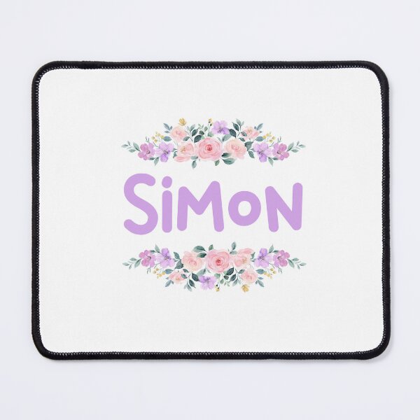 Item preview, Purple Flower Simon Name Label designed and sold by NormadWorld.