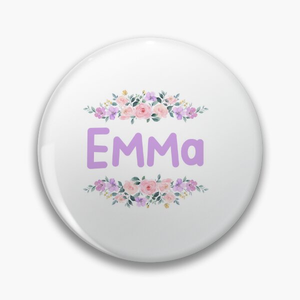 Item preview, Purple Flower Emma Name Label  designed and sold by NormadWorld.