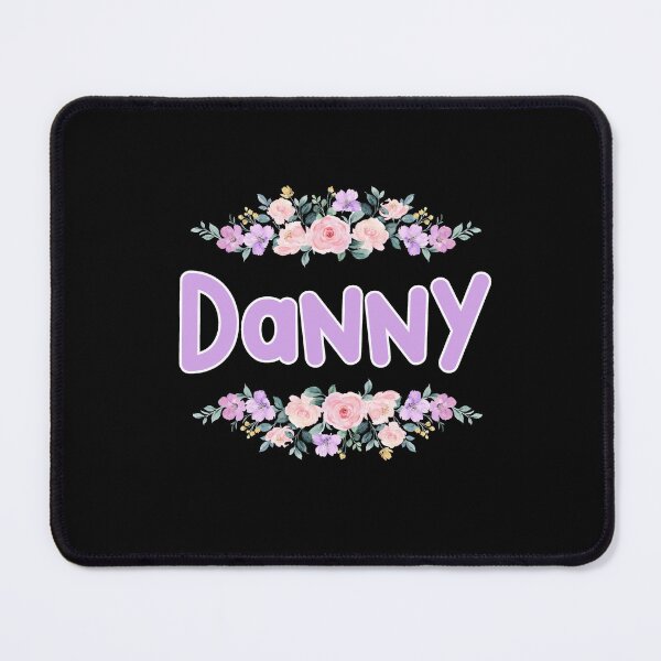 Item preview, Purple Flower Danny Name Label (Black) designed and sold by NormadWorld.