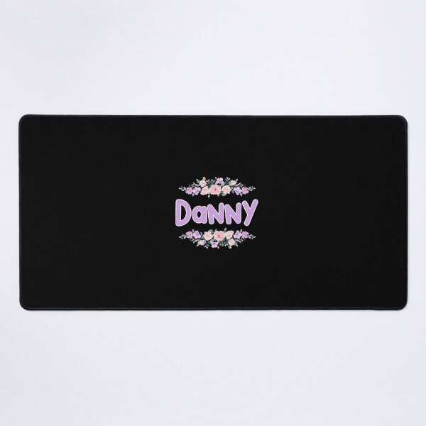 Item preview, Purple Flower Danny Name Label (Black) designed and sold by NormadWorld.