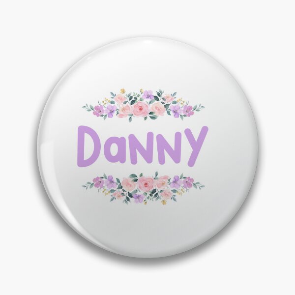 Item preview, Purple Flower Danny Name Label  designed and sold by NormadWorld.