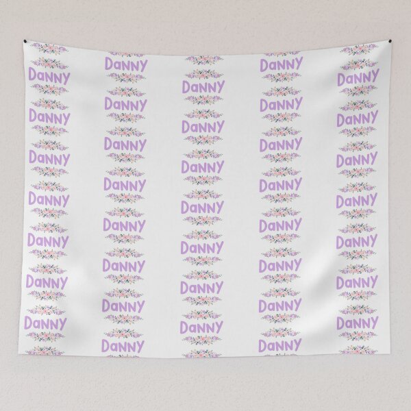 Item preview, Purple Flower Danny Name Label  designed and sold by NormadWorld.