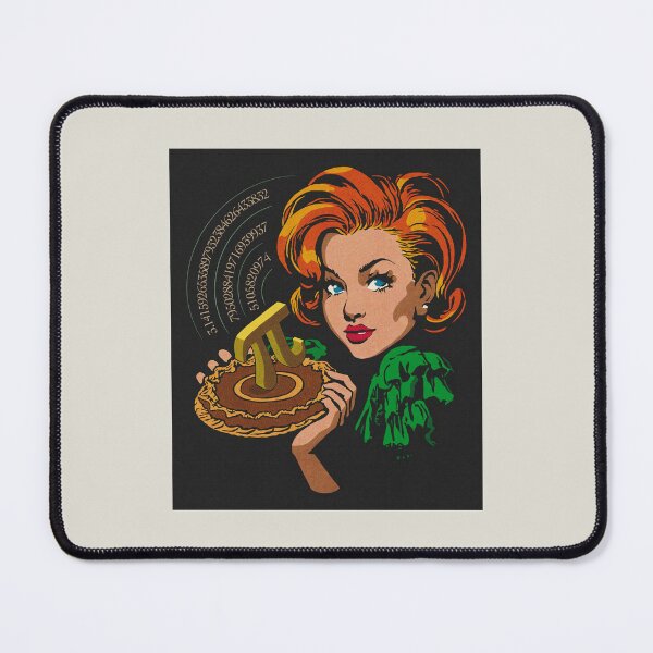 Item preview, Retro Vintage woman Pi Day (Pulp Halftone) designed and sold by LapinMagnetik.