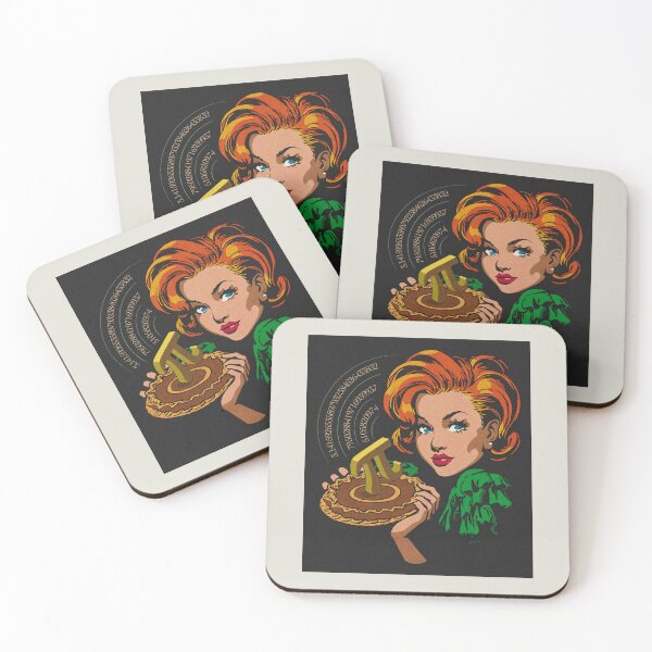 Item preview, Retro Vintage woman Pi Day (Pulp Halftone) designed and sold by LapinMagnetik.