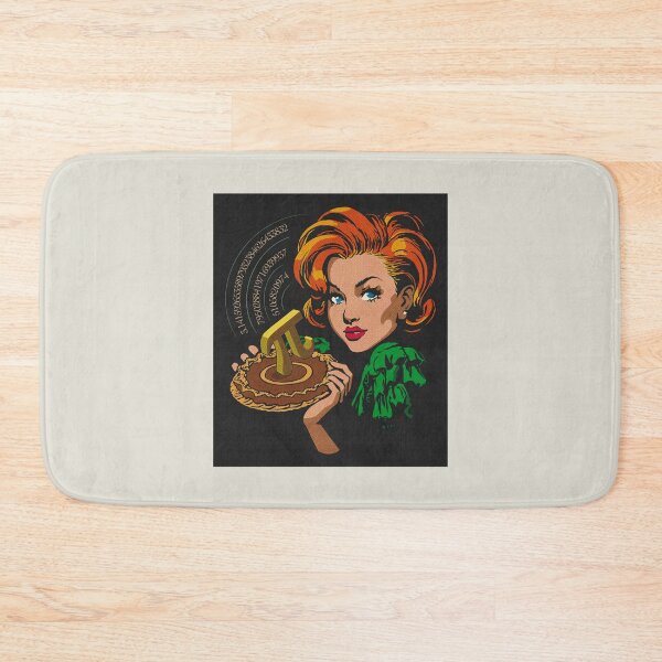 Item preview, Retro Vintage woman Pi Day (Pulp Halftone) designed and sold by LapinMagnetik.