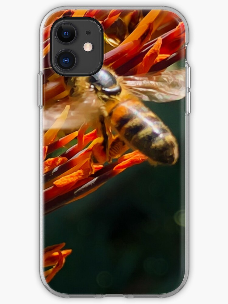 Honey Bee Macro Capture 7032 X 5274 Px 300 Dpi Iphone Case Cover By Brunobeach Redbubble