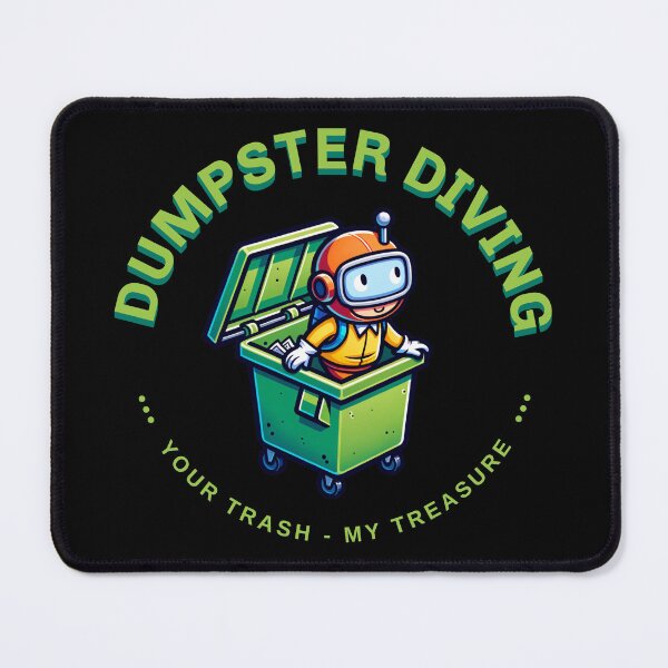 Item preview, Dumpster Diving Your Trash My Treasure Cute Figure designed and sold by PG Illustration.