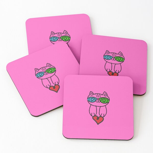 Item preview, LaMaisonOfMY SUPER CUTE FAT CAT HEARTS COLLECTION NO.1 PINK Series designed and sold by LaMaisonOfMY.