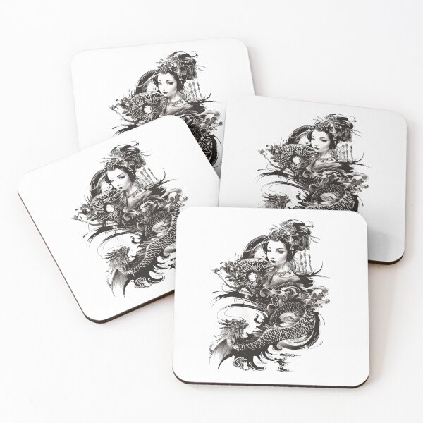 Item preview, Highly Detailed Japanese Tattoo Style Art designed and sold by Lucy Goosy Art.