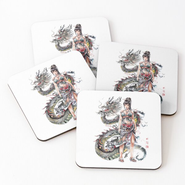 Item preview, Highly Detailed Japanese Tattoo Style Art designed and sold by Lucy Goosy Art.