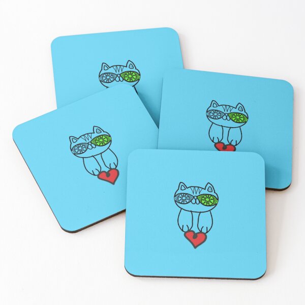 Item preview, LaMaisonOfMY SUPER CUTE FAT CAT HEARTS COLLECTION NO.1 BLUE Series designed and sold by LaMaisonOfMY.