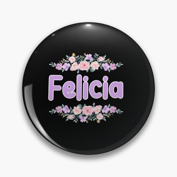 Item preview, Purple Flower Felicia Name Label (Black) designed and sold by NormadWorld.