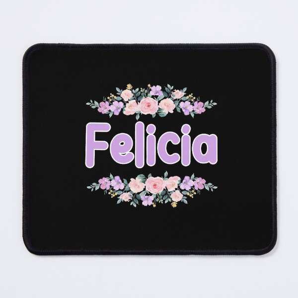 Item preview, Purple Flower Felicia Name Label (Black) designed and sold by NormadWorld.