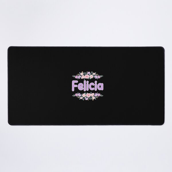 Item preview, Purple Flower Felicia Name Label (Black) designed and sold by NormadWorld.