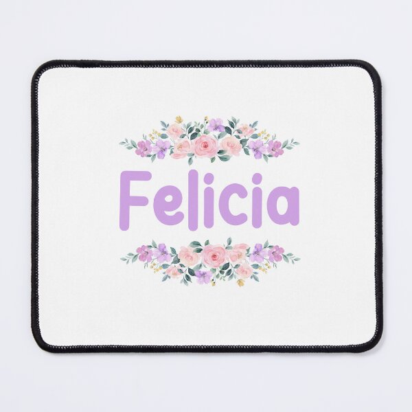 Item preview, Purple Flower Felicia Name Label designed and sold by NormadWorld.