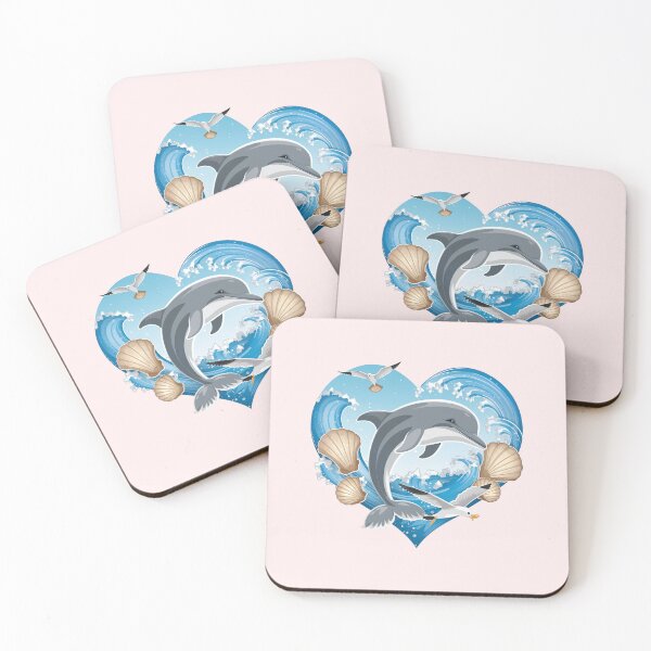 Item preview, Dolphin In Heart designed and sold by Itsheartshop.